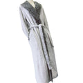 Le Peignoir Givre – Peignoir Long en Flanelle, Col Fausse Fourrure